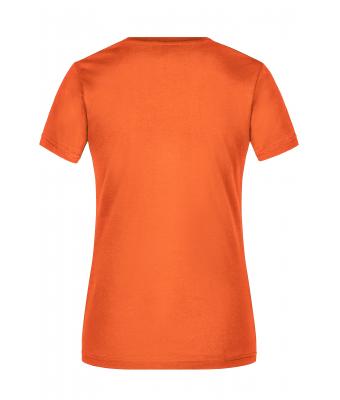 Dames Ladies' Slim Fit V-T Donkeroranje 8089