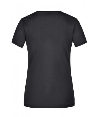 Damen Ladies' Slim Fit V-T Black 8089
