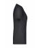 Dames Ladies' Slim Fit V-T Zwart 8089