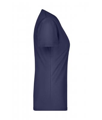 Femme T-shirt cintré col V femme Marine 8089