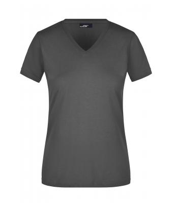 Femme T-shirt cintré col V femme Graphite 8089