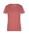 Ladies Ladies' Heather T-Shirt Red-melange 8160
