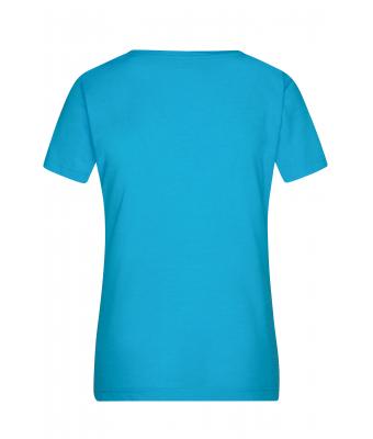 Damen Ladies' Heather T-Shirt Turquoise-melange 8160