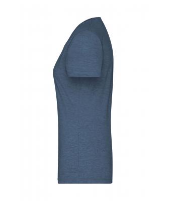 Dames Ladies' Heather T-Shirt Blauw-melange 8160