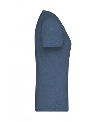 Dames Ladies' Heather T-Shirt Blauw-melange 8160