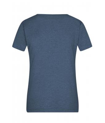 Dames Ladies' Heather T-Shirt Blauw-melange 8160
