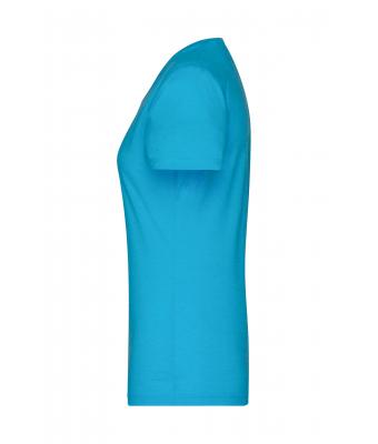 Dames Ladies' Heather T-Shirt Turquoise-melange 8160