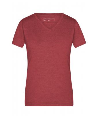 Ladies Ladies' Heather T-Shirt Wine-melange 8160