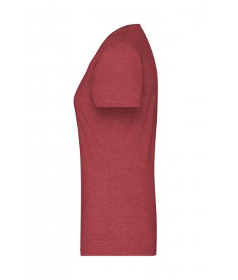 Damen Ladies' Heather T-Shirt Wine-melange 8160