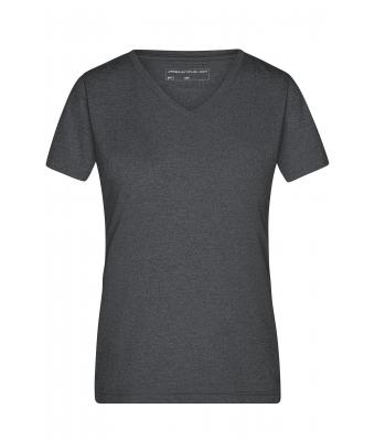 Femme T-shirt femme mélange Noir-mélange 8160