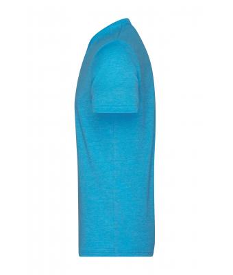 Heren Men's Heather T-Shirt Turquoise-melange 8161