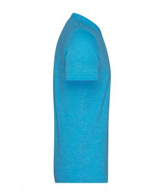 Heren Men's Heather T-Shirt Turquoise-melange 8161