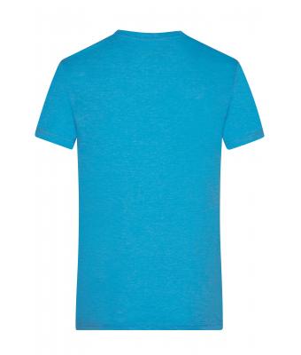 Heren Men's Heather T-Shirt Turquoise-melange 8161