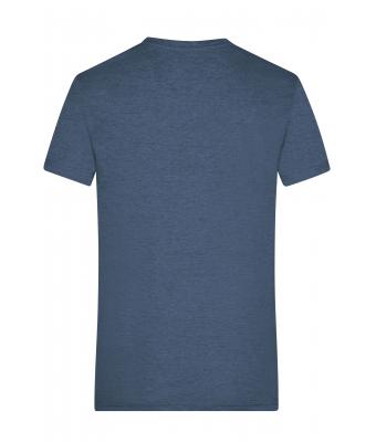 Men Men's Heather T-Shirt Blue-melange 8161