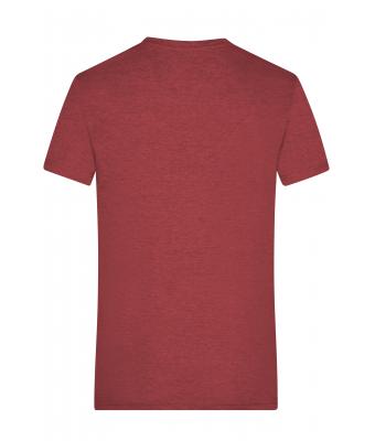 Men Men's Heather T-Shirt Wine-melange 8161