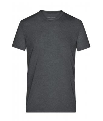 Heren Men's Heather T-Shirt Zwart-melange 8161