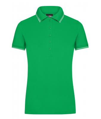 Damen Ladies' Polo Fern-green/white 8207