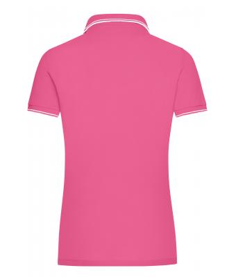 Dames Ladies' Polo Roze/wit 8207