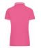Dames Ladies' Polo Roze/wit 8207