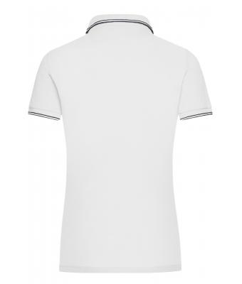 Damen Ladies' Polo White/navy 8207
