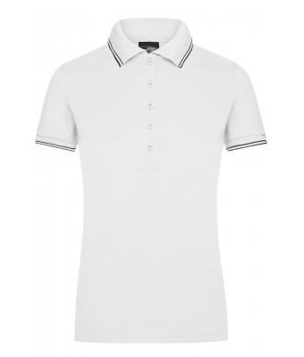 Damen Ladies' Polo White/navy 8207