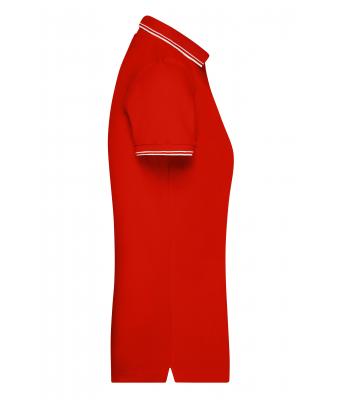 Damen Ladies' Polo Tomato/white 8207