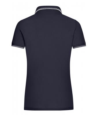 Damen Ladies' Polo Navy/white 8207