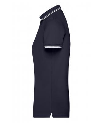 Dames Ladies' Polo Navy/wit 8207