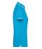 Dames Ladies' Polo Turquoise/wit 8207