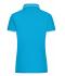 Dames Ladies' Polo Turquoise/wit 8207