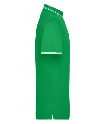 Heren Men's Polo Varengroen/wit 8208