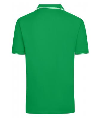 Heren Men's Polo Varengroen/wit 8208