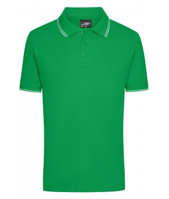 Heren Men's Polo Varengroen/wit 8208