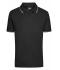 Heren Men's Polo Zwart/wit 8208