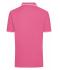 Heren Men's Polo Roze/wit 8208