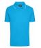 Men Men's Polo Turquoise/white 8208