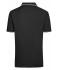 Heren Men's Polo Zwart/wit 8208