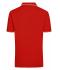 Heren Men's Polo Tomaat/wit 8208