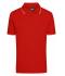 Heren Men's Polo Tomaat/wit 8208