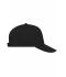 Unisex 5 Panel Promo Cap Lightly Laminated Black 7570