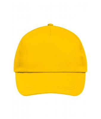Unisex 5 Panel Promo Cap Lightly Laminated Goudgeel 7570