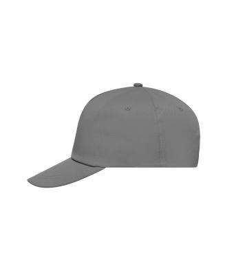 Unisex 5 Panel Promo Cap Lightly Laminated Dark-grey 7570