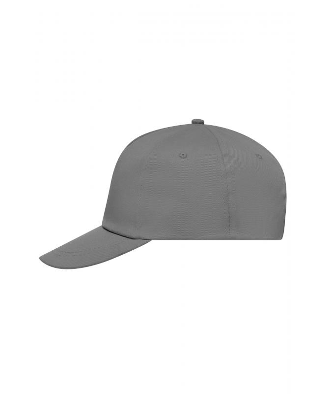 Unisex 5 Panel Promo Cap Lightly Laminated Dark-grey 7570