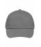 Unisex 5 Panel Promo Cap Lightly Laminated Dark-grey 7570