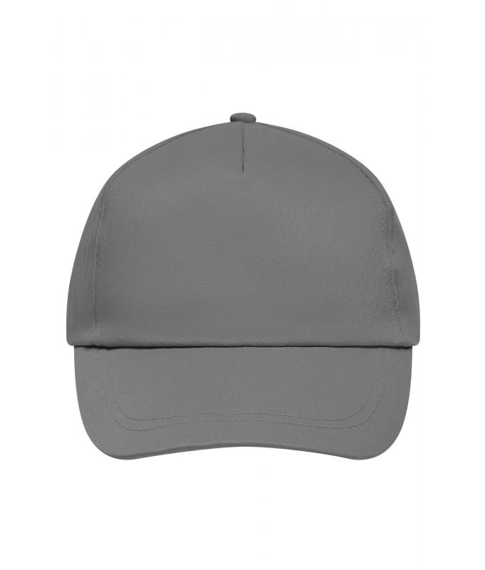 Unisex 5 Panel Promo Cap Lightly Laminated Dark-grey 7570