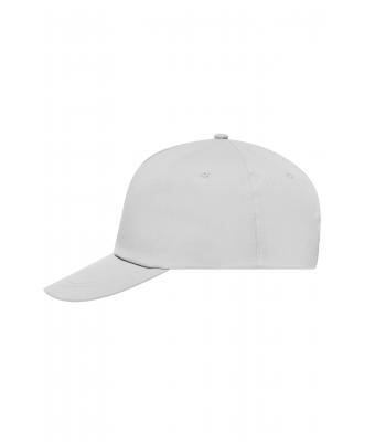 Unisex 5 Panel Promo Cap Lightly Laminated Light-grey 7570