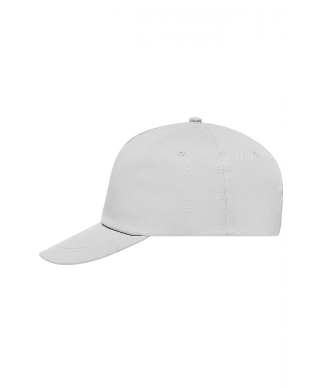 Unisex 5 Panel Promo Cap Lightly Laminated Light-grey 7570