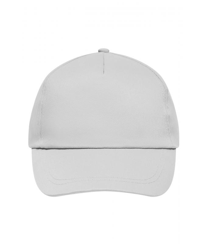 Unisex 5 Panel Promo Cap Lightly Laminated Light-grey 7570
