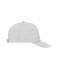 Unisex 5 Panel Promo Cap Lightly Laminated Light-grey 7570