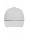 Unisex 5 Panel Promo Cap Lightly Laminated Light-grey 7570